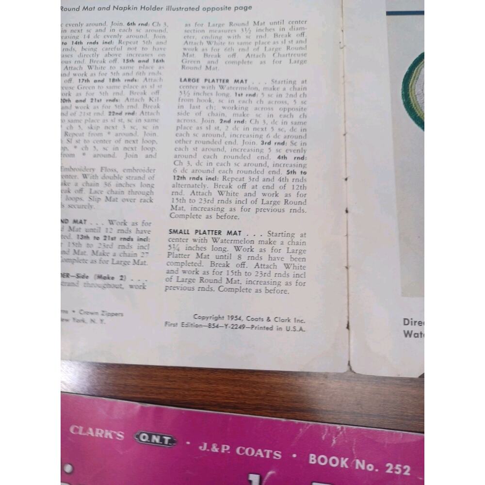 Vintage Crocheting & Knitting Books Doily,Dolls,Art Fun 1940's - 1960's Crafts - Picture 7 of 12